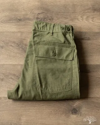 orSlow Vintage Fit Fatigue Pants - Dark Olive