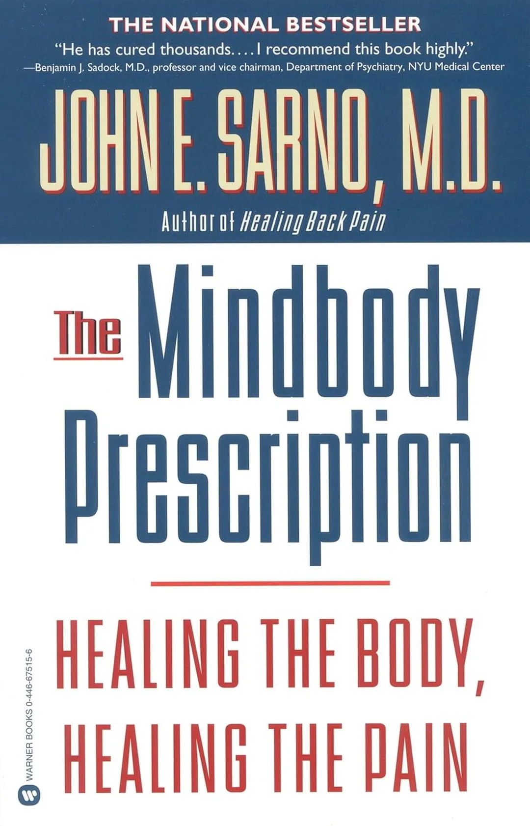 The Mindbody Prescription: Healing the Body, Healing the Pain Paperback
