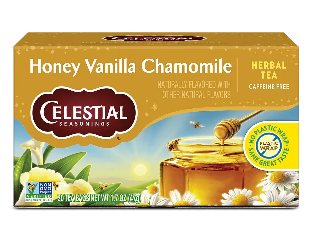 Celestial Honey Vanilla Chamomile Herbal Tea 1 box (20 tea bags)