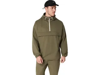 ASICS DOUBLE WEAVE RELAXED PULL OVER JACKET