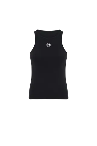Moon Logo Ribbed Jersey Tank Top
