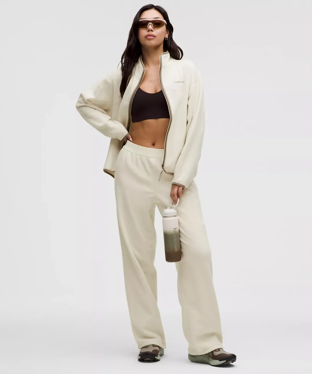 Tumbled Fleece Mid-Rise Relaxed-Fit Hiking Pant